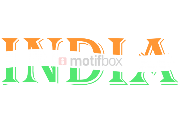 india letter design
